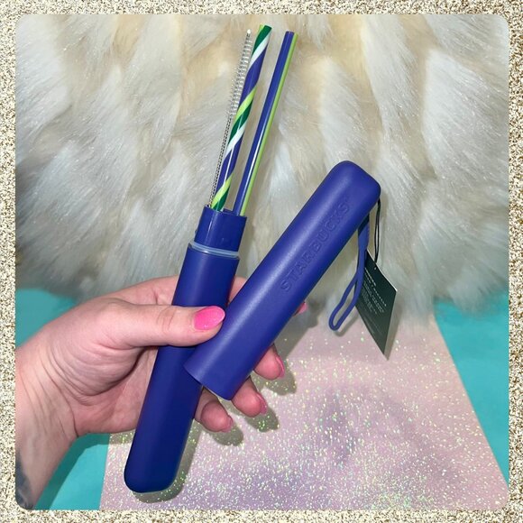 💜 ♻️ 2025 Starbucks Purple/Blue Recycled 6 Piece Collection NWT - Picture 7 of 12